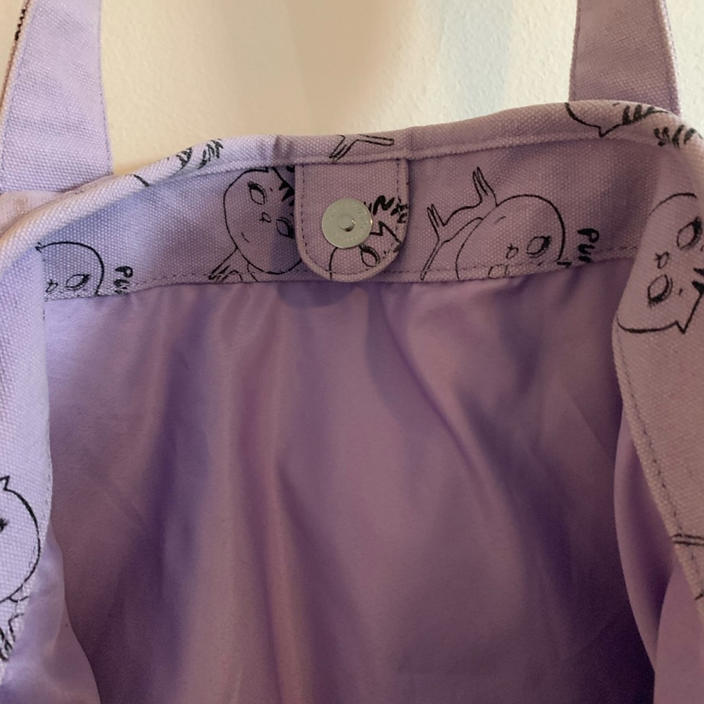 Purple Graphic Tote Bag from Tokyo - Picture 7 of 8